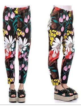 MARNI Multicolor Floral Print Pants